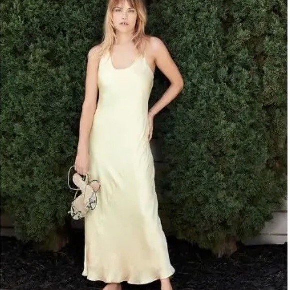 Long woman’s Satin slip-on dress size 14 - Picture 9 of 9